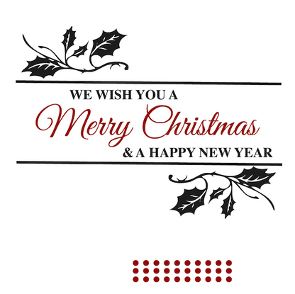 Decorative Merry Christmas Wall Quote - additional product image