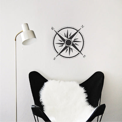 Compass Rose Wall Decal - view 4