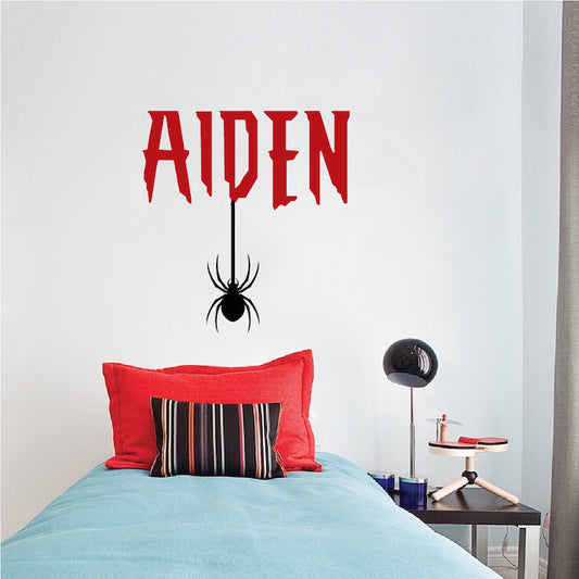 Spider Name Decal