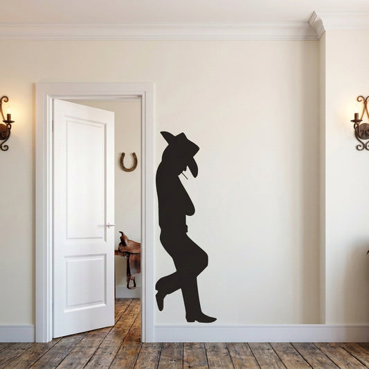 Leaning Cowboy Wall Decal