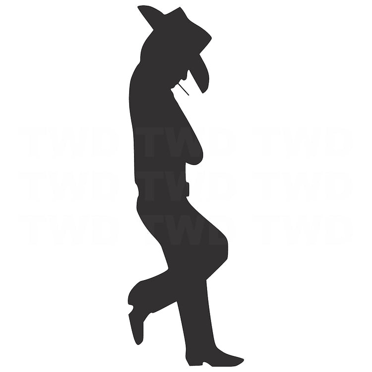 Leaning Cowboy Wall Decal