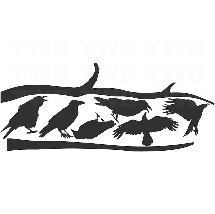 Crows & Branches Halloween Wall Decals - additional product image