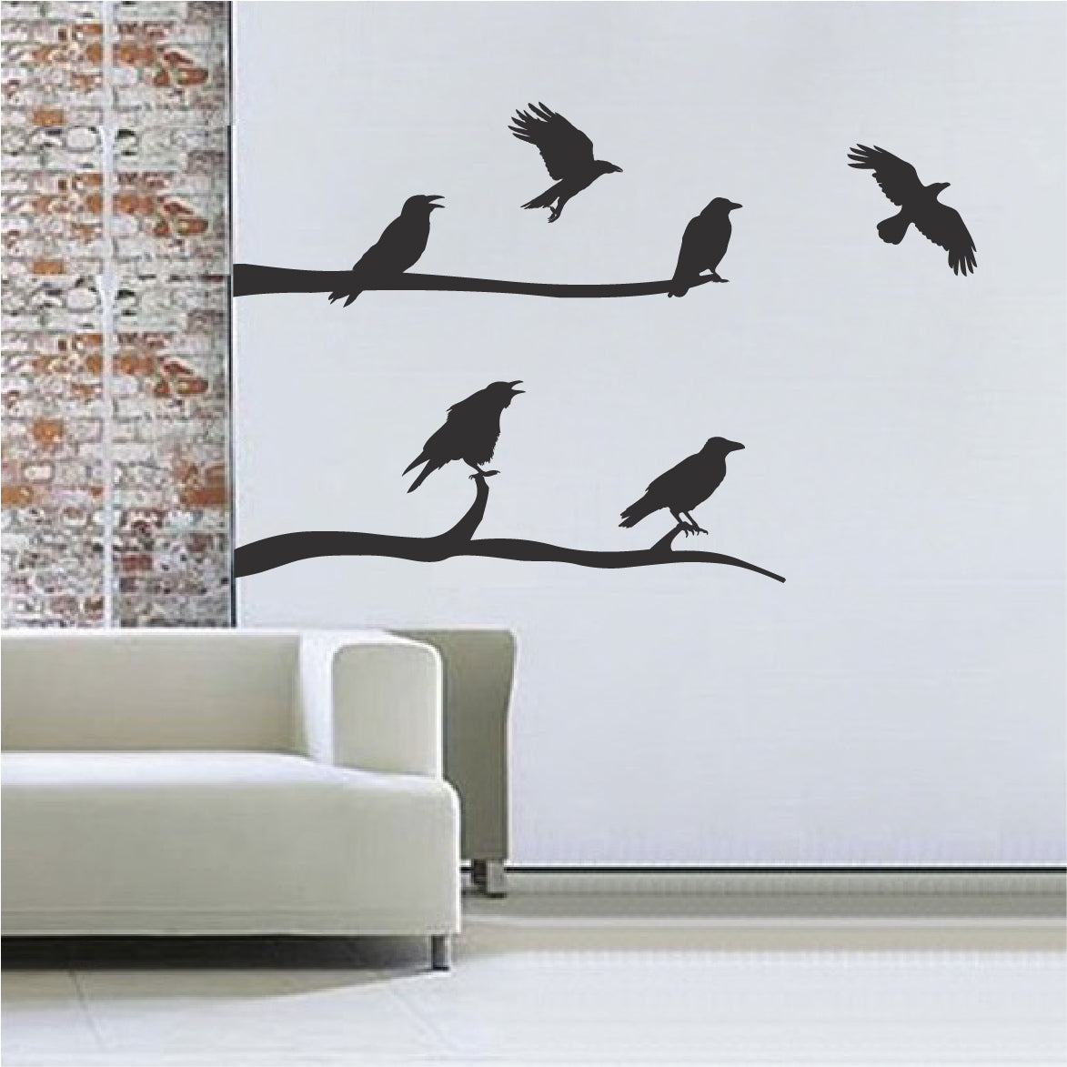Crows & Branches Halloween Wall Decals