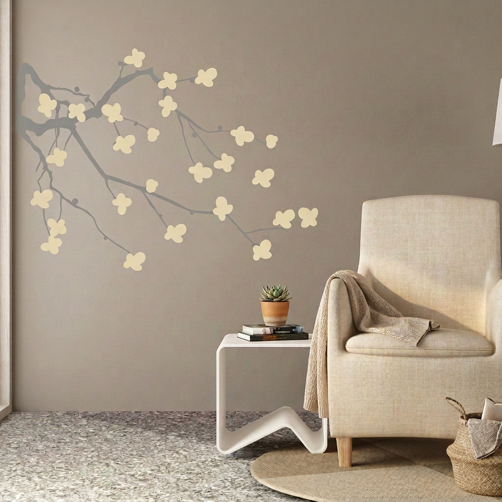Cherry Blossom Branch Wall Decal