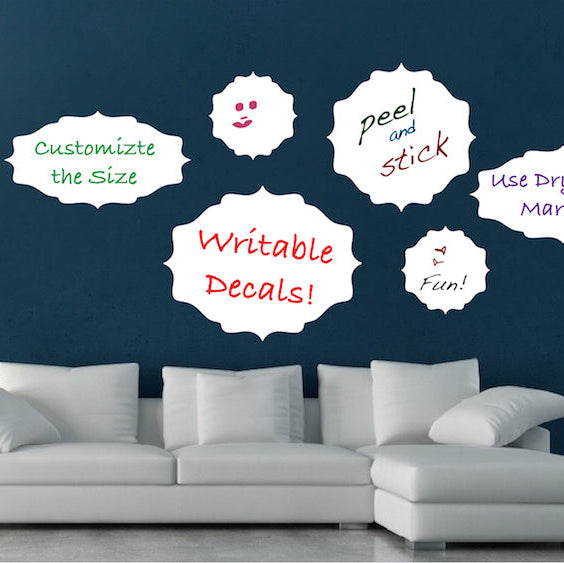 Dry Erase Plaque Decal