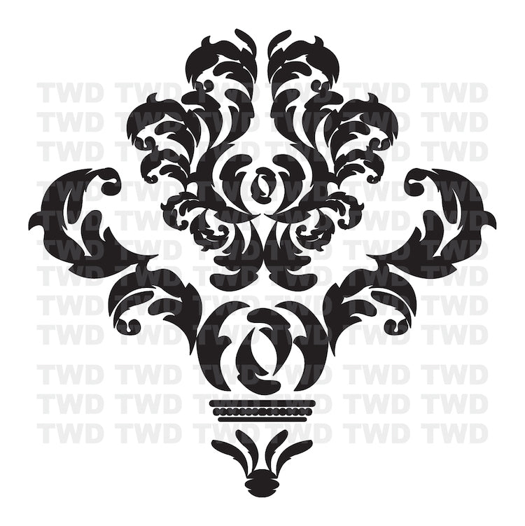 Damask Wall Accent Decals - view 4
