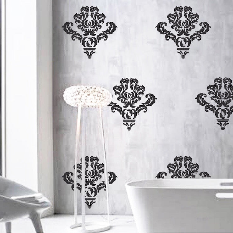 Damask Wall Accent Decals - view 2