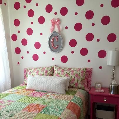 Mixed Size Polka Dot Wall Decal Set - Design 3 - view 1