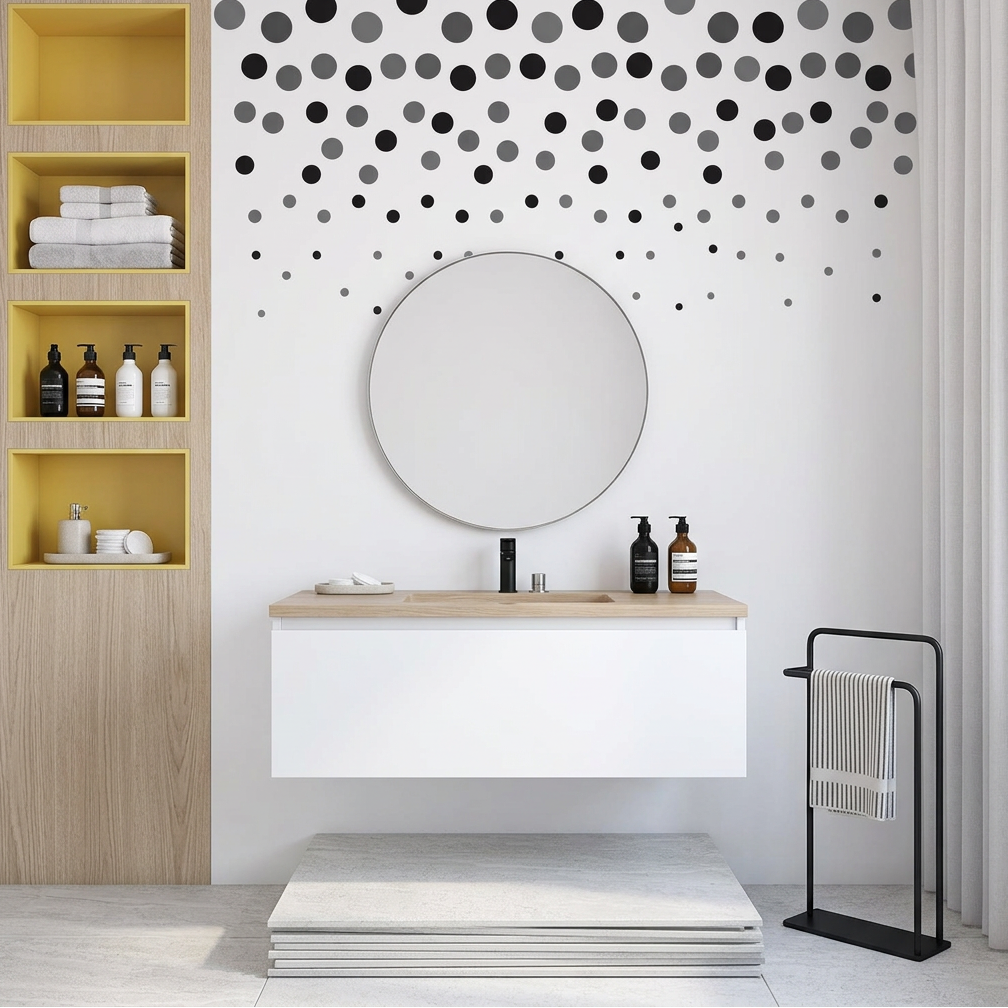 Decreasing Dots Decal Stickers