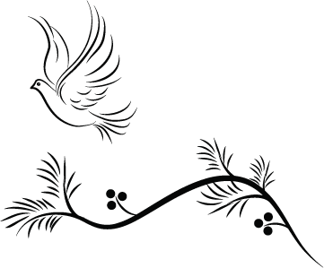 Dove and Branch Wall Decal - view 4