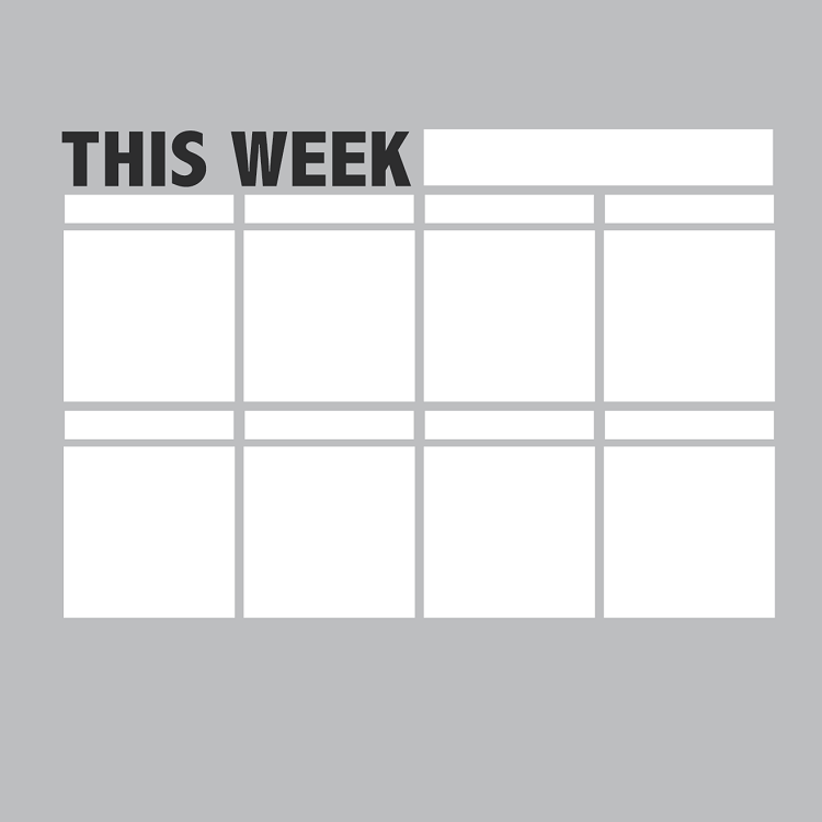 Weekly Dry Erase Calendar Wall Decal - view 2