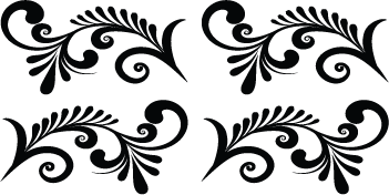 Decorative Ornament Wall Decal Set - view 4