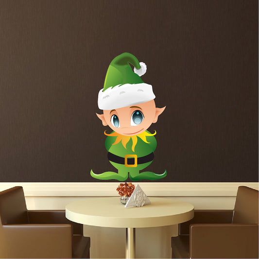 Christmas Elf Wall Decal