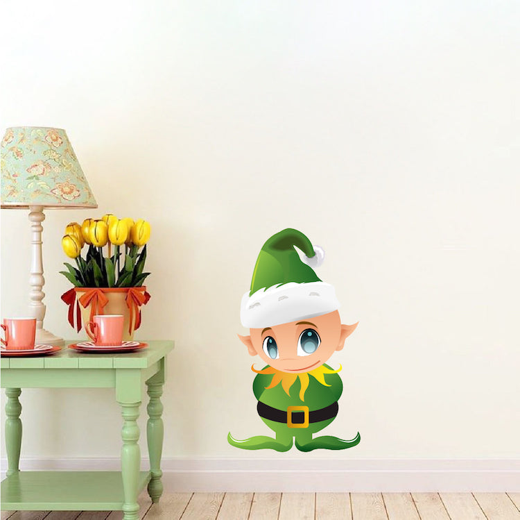 Christmas Elf Wall Decal
