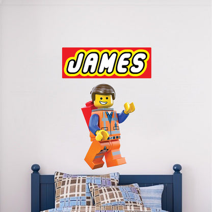Construction Worker Wall Decal