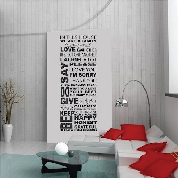 In This House Wall Quote Decal - view 2
