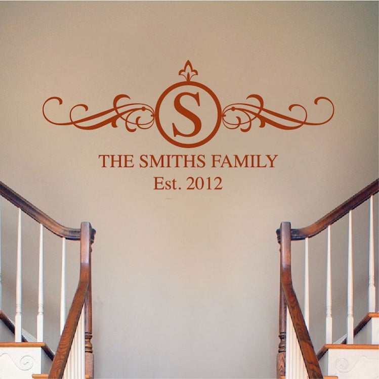 Personalized Family Surname Wall Decal