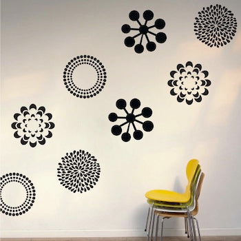 Decorative Pattern Wall Decal Set - view 1