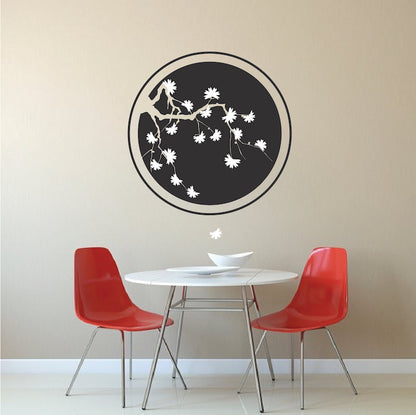 Cherry Blossom Ring Wall Decal - view 1