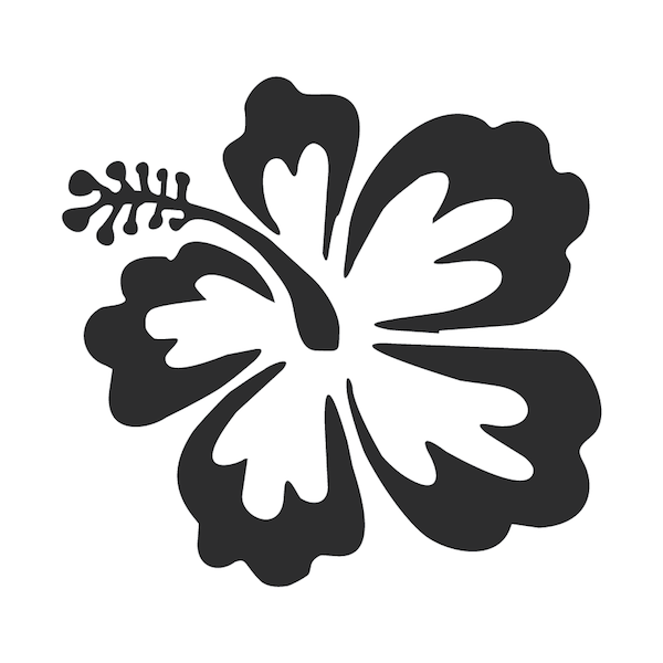 Hibiscus Flower Wall Decal