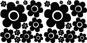 Flower Power Wall Decal Set - view 4