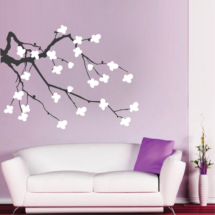 Cherry Blossom Branch Wall Decal - view 1