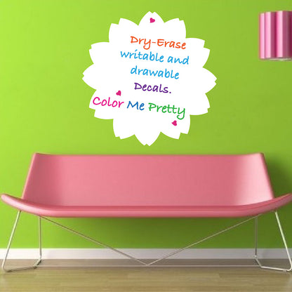 Flower Dry Erase Decal