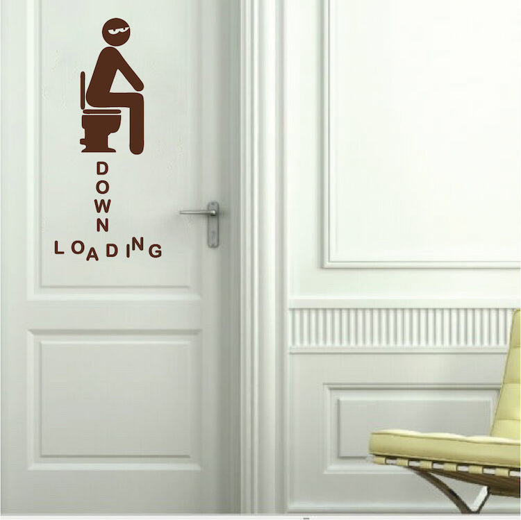 Downloading Bathroom Wall Decal