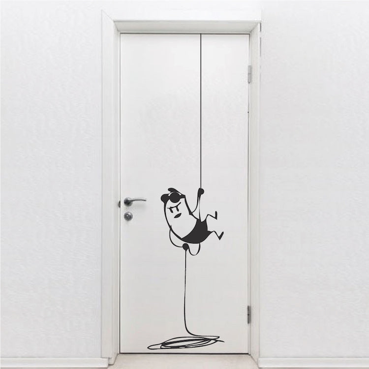 Climbing Intruder Wall Decal