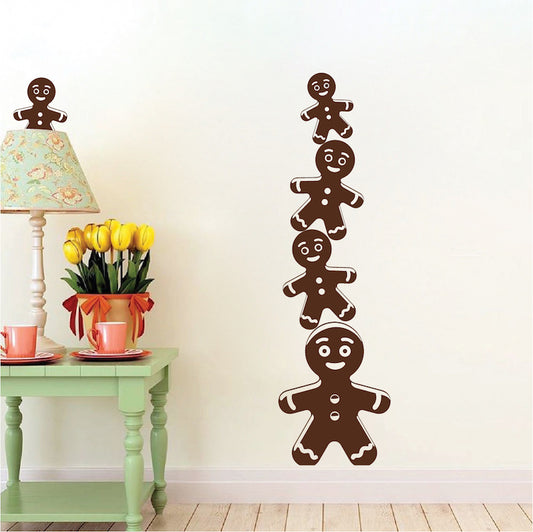 Gingerbread Cookie Christmas Wall Decals