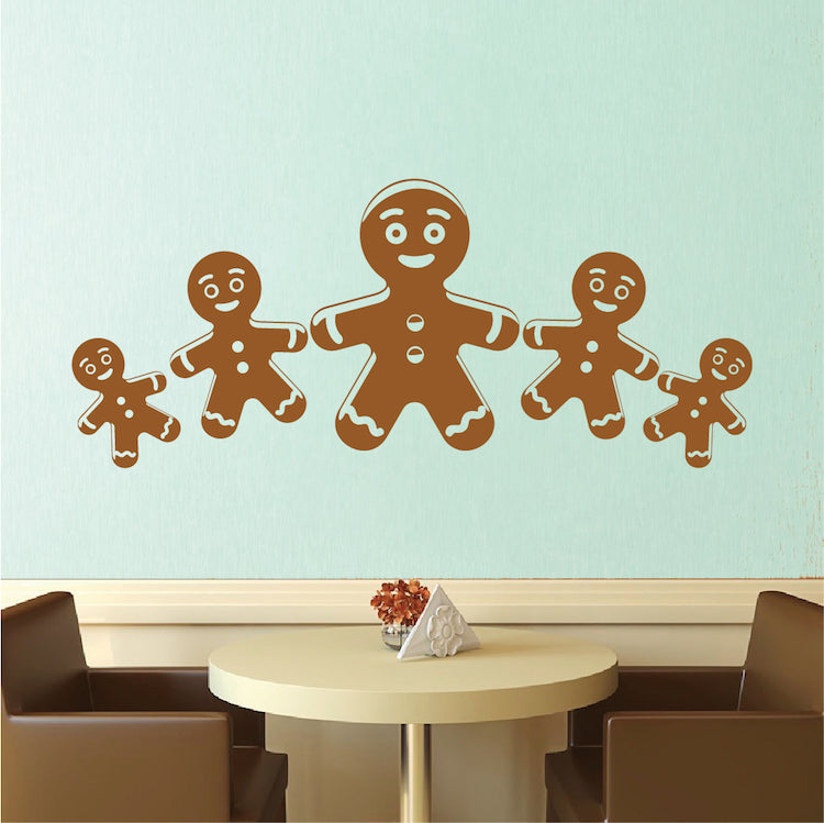 Gingerbread Cookie Christmas Wall Decals - additional product image