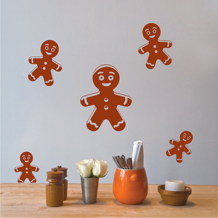 Gingerbread Cookie Christmas Wall Decals - additional product image