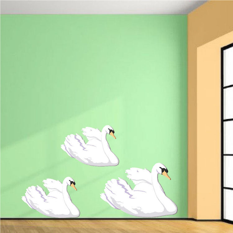 Swan Wall Decal Set
