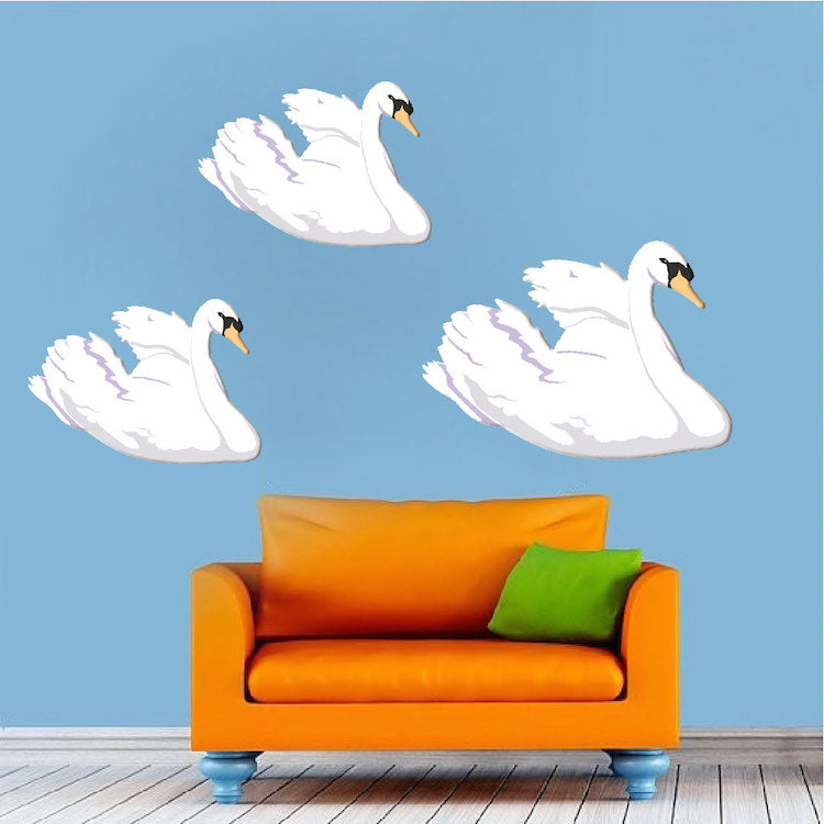 Swan Wall Decal Set