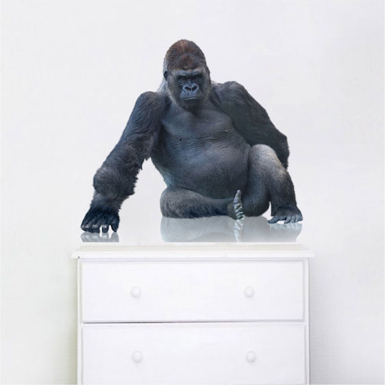 Gorilla Reflection Decal