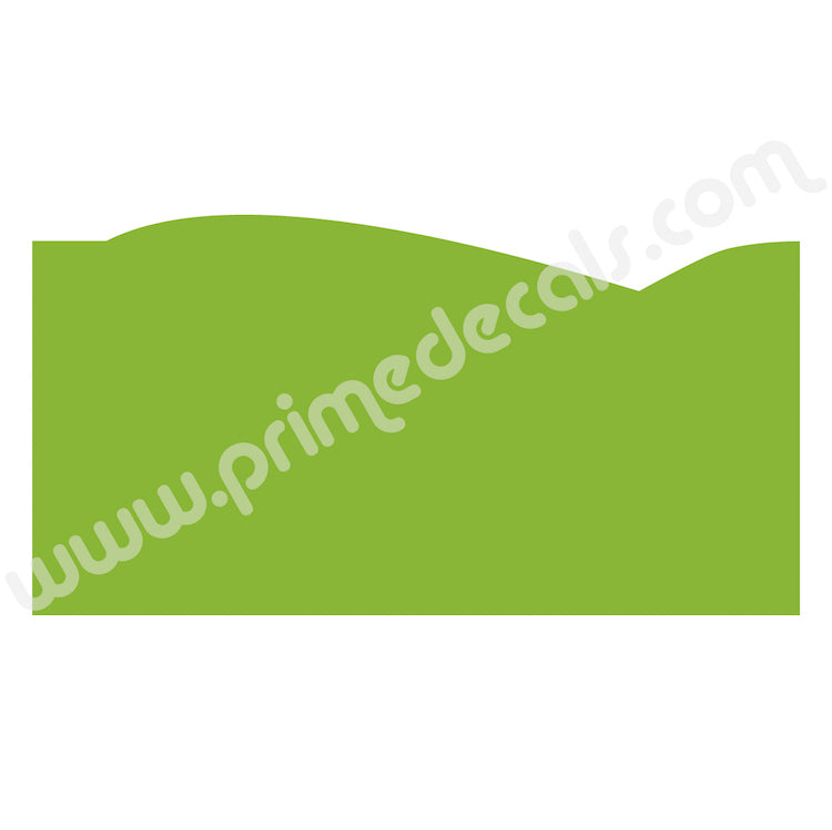 Grass or Wave Wall Decal
