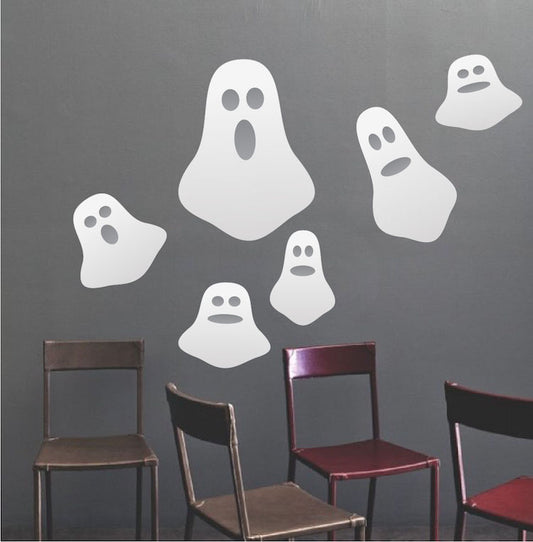 Halloween Ghosts Wall & Window Decal – Removable Vinyl