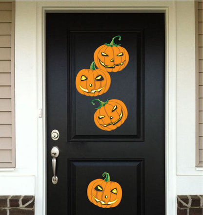Halloween Pumpkin Wall Decal Set