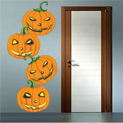 Halloween Pumpkin Wall Decal Set
