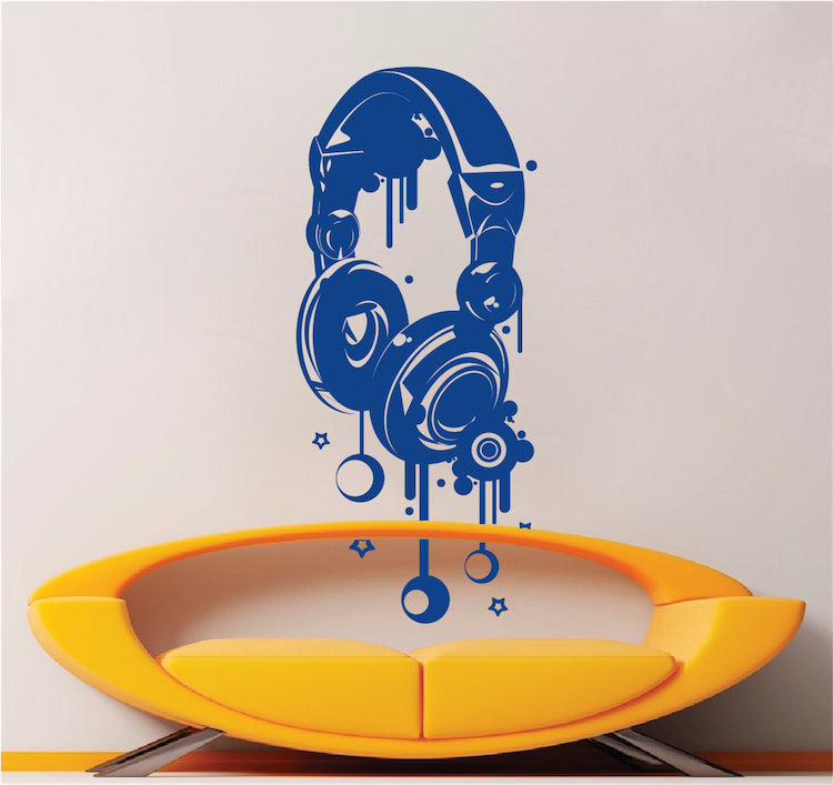 Headphones Wall Decal