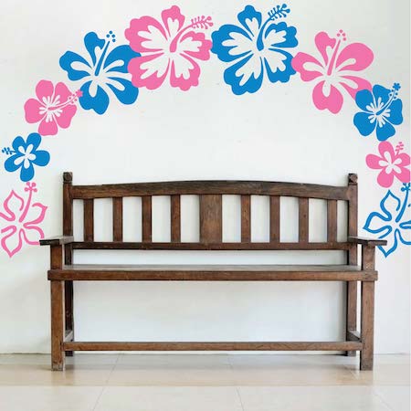 Hummingbird and Flower Wall Decal Set - view 2