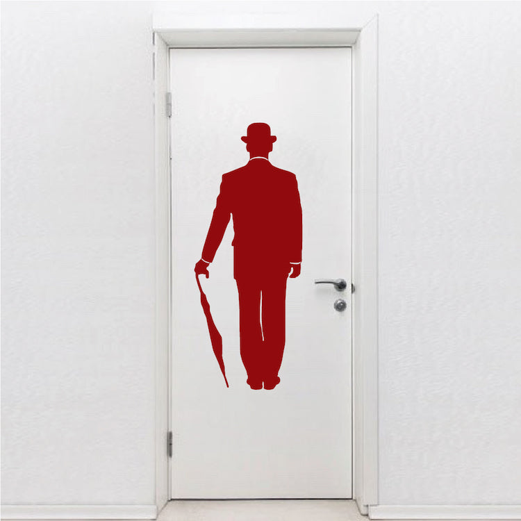 Vintage Comedian Silhouette Wall Decal