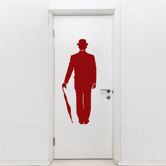 Vintage Comedian Silhouette Wall Decal