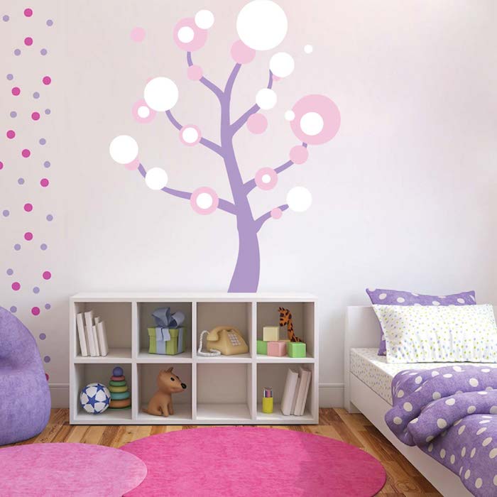 Polka Dot Tree Wall Decal - view 2