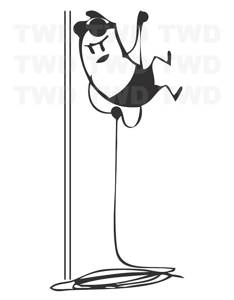 Climbing Intruder Wall Decal