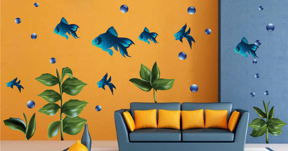 Colorful Fish Wall Decals