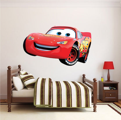 Cartoon Race Car Decal