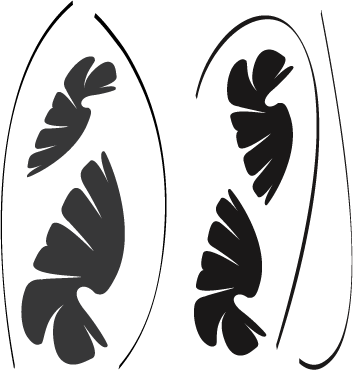 Leafy Stems Wall Decal Set - Design 1 - view 4