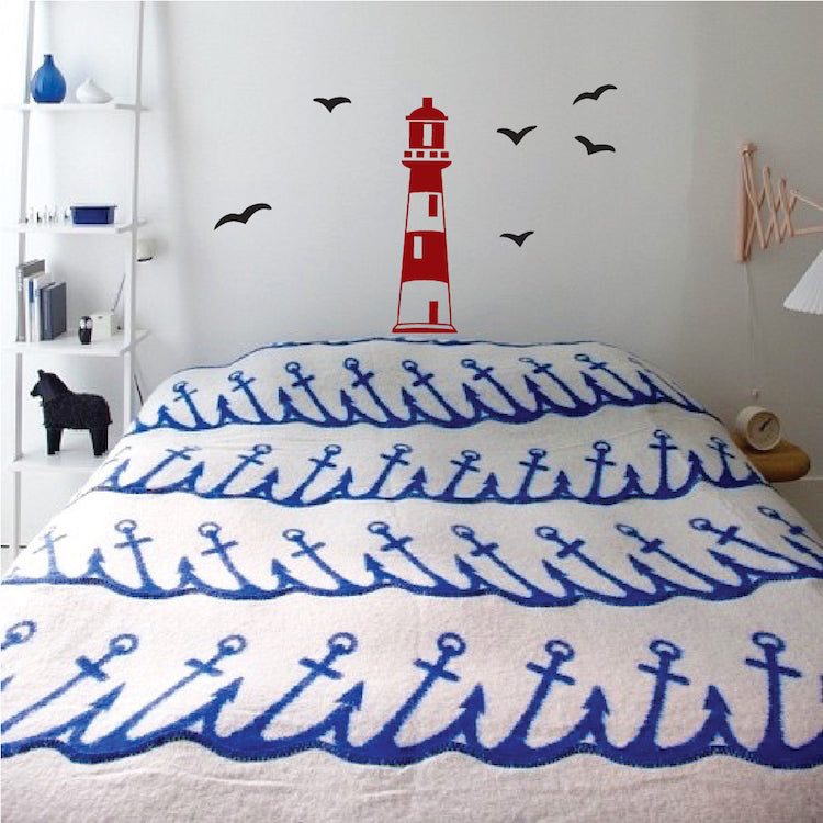 Lighthouse and Birds Wall Decal Set - view 3