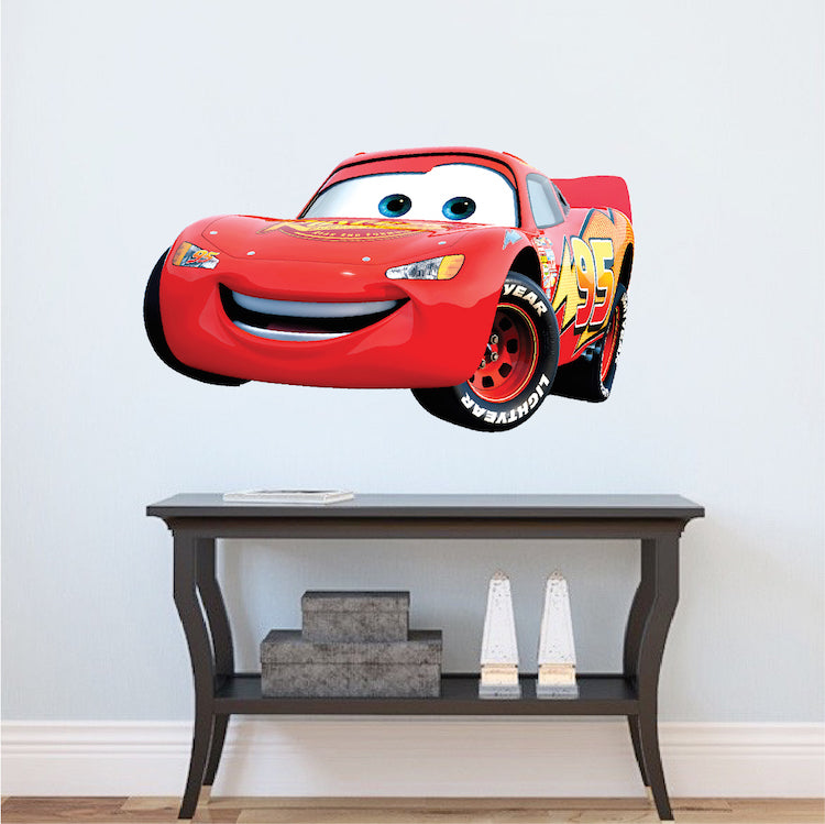 Cartoon Race Car Decal